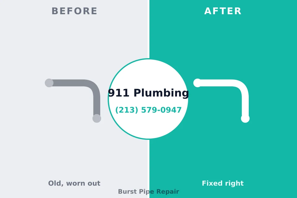 Before and after: plumbing repair Wailua, HI